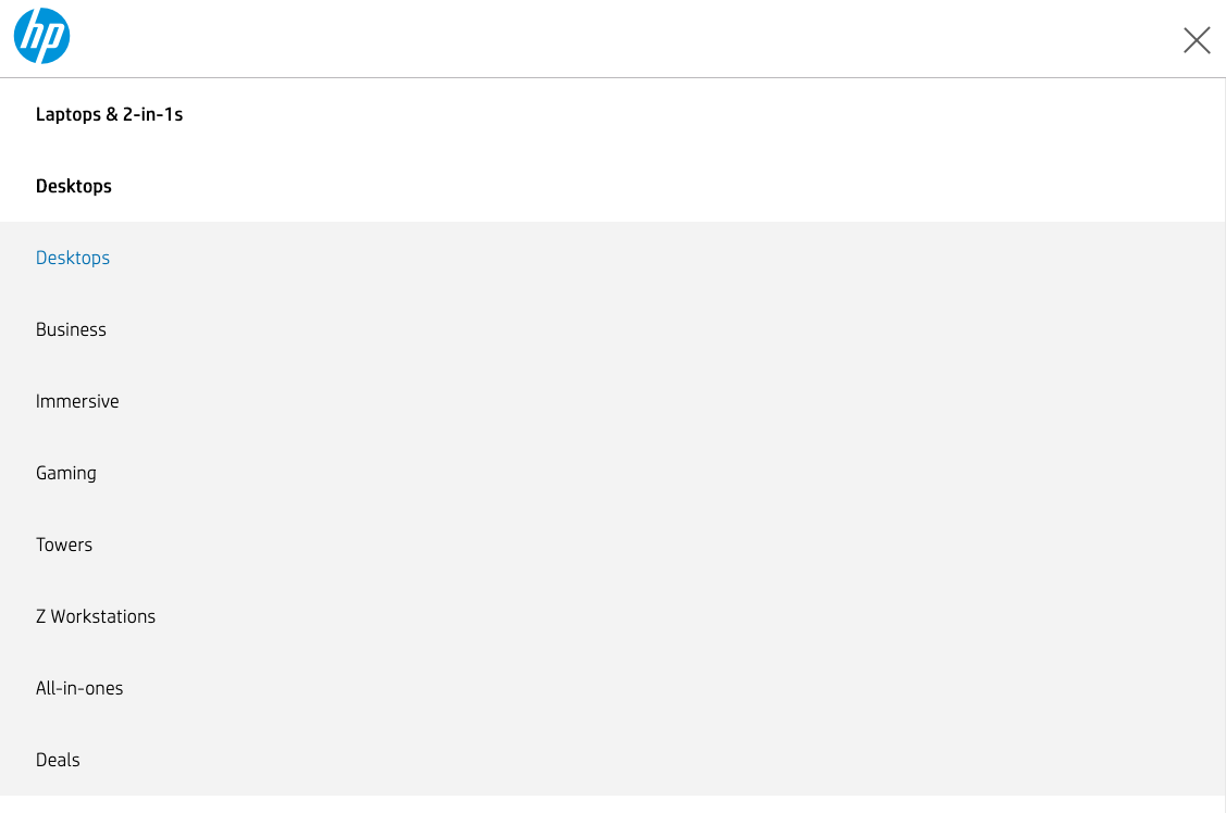 HP Store Desktop Desktops