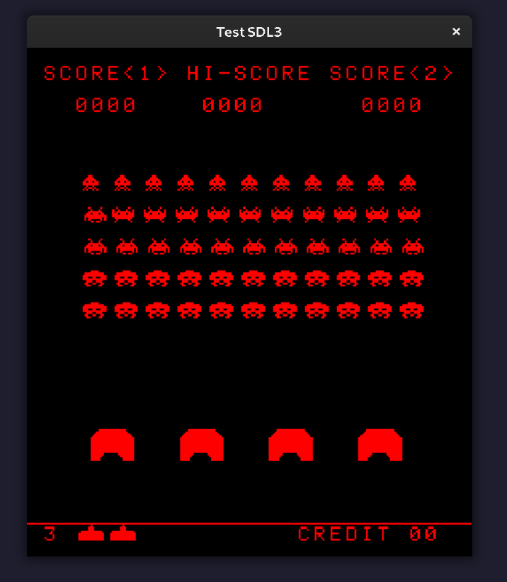 Space Invaders Demo running in an 8080 emulator